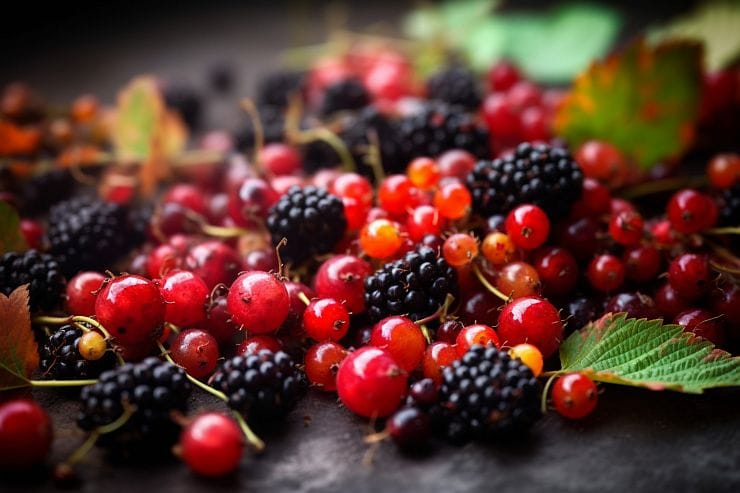 Waldbeeren-Mix – aromatische Früchte aus dem Wald, ideal für frische Snacks, Marmeladen und Desserts