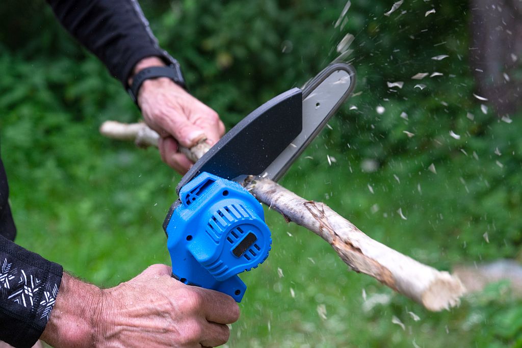 Gartensägen für das Schneiden von Ästen und Zweigen