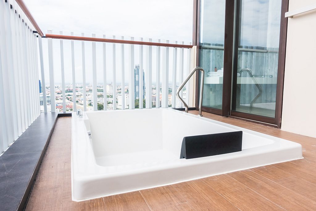 Whirlpool auf der Terrasse