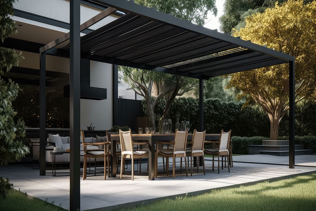 Sonnenschutz auf der Terrasse